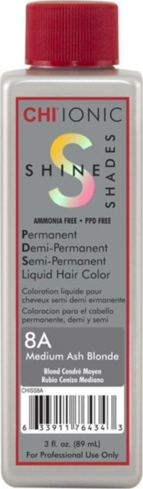 Ionıc Shine Organic Saç Boyası Sıvı Likid 8A Orta Küllü Sarı Medium Ash Blonde 89 Ml