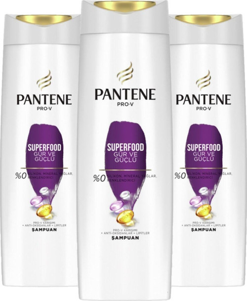 Superfood Gür Ve Güçlü Şampuan 400 Ml 3 Adet