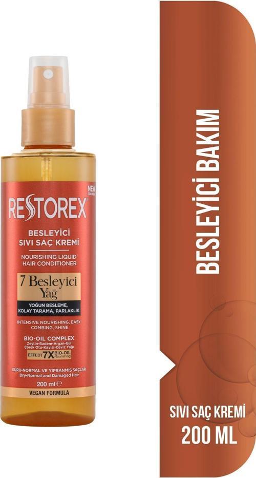 Besleyici Bakım Sıvı Saç Kremi 200 Ml - 7 Besleyici Yağ Göz Alıcı Parlaklık İpeksi Yumuşaklık