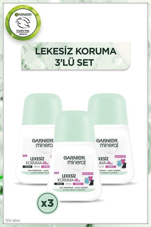 Mineral Lekesiz Koruma Roll-On Deodorant 3'Lü Set