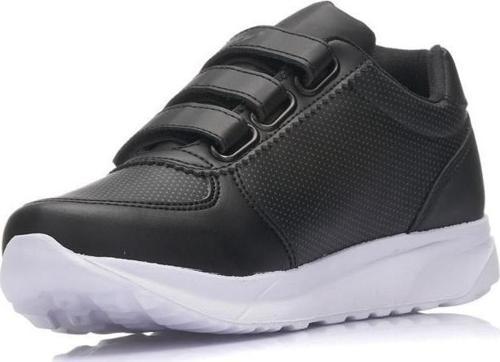 918-24 Deri Cırtlı Anatomik Kadın Sneaker Siyah Beyaz