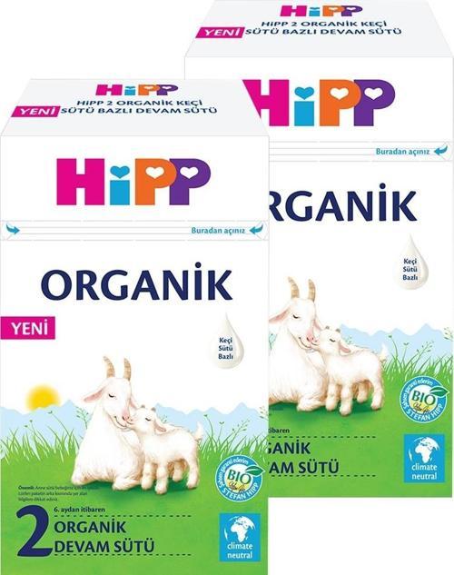 2 Organik Keçi Sütü Bazlı Devam Sütü 400 gr x 2 Adet