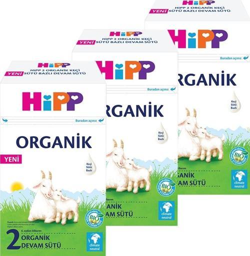 2 Organik Keçi Sütü Bazlı Devam Sütü 400gr x 3 Adet