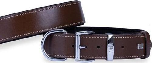 Konfor Deri Köpek Boyun Tasması Medium Kahverengi 4x52-60 Cm