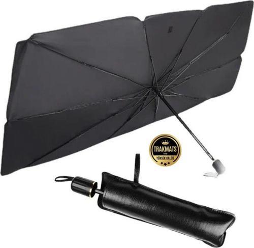 Tarkmats Mini Universal Araç İçi Ön Cam Katlanabilir Şemsiye Güneşlik Siyah