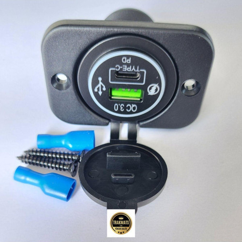 Tarkmats Ford Fiesta Hb 2005 Otomobil Ve Marine Uygun 9-30V Type-C Pd Ve Usb Soket