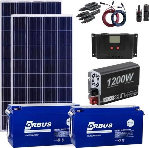 Mini Bağ Evi Solar Paketi 1200w Inverter 170w Güneş Paneli Paket 2