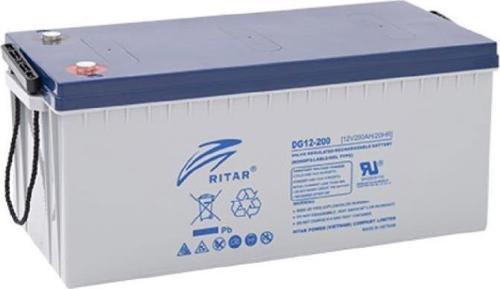RİTAR JEL AKÜ DG12-200 (12V200Ah) Deep Cycle