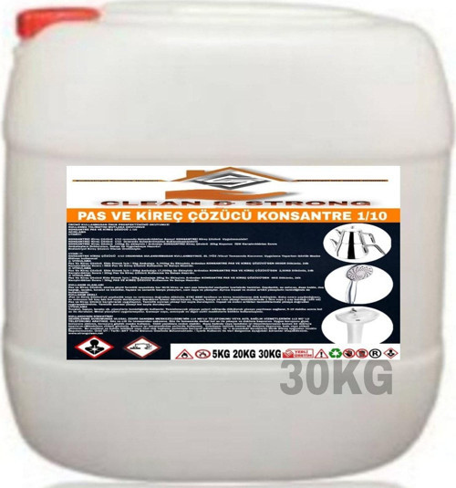 Konsantre 1/10 Pas Ve Kireç Çözücü 30Kg
