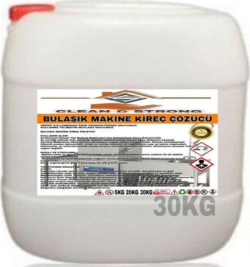 Bulaşık Makina Kireç Çözücü 30Kg