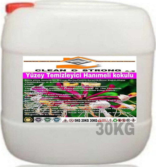 Yüzey Temi̇Zleyi̇Ci̇ Hanimeli̇ Kokulu 30Kg