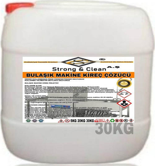 Bulaşık Makina Kireç Çözücü 30Kg