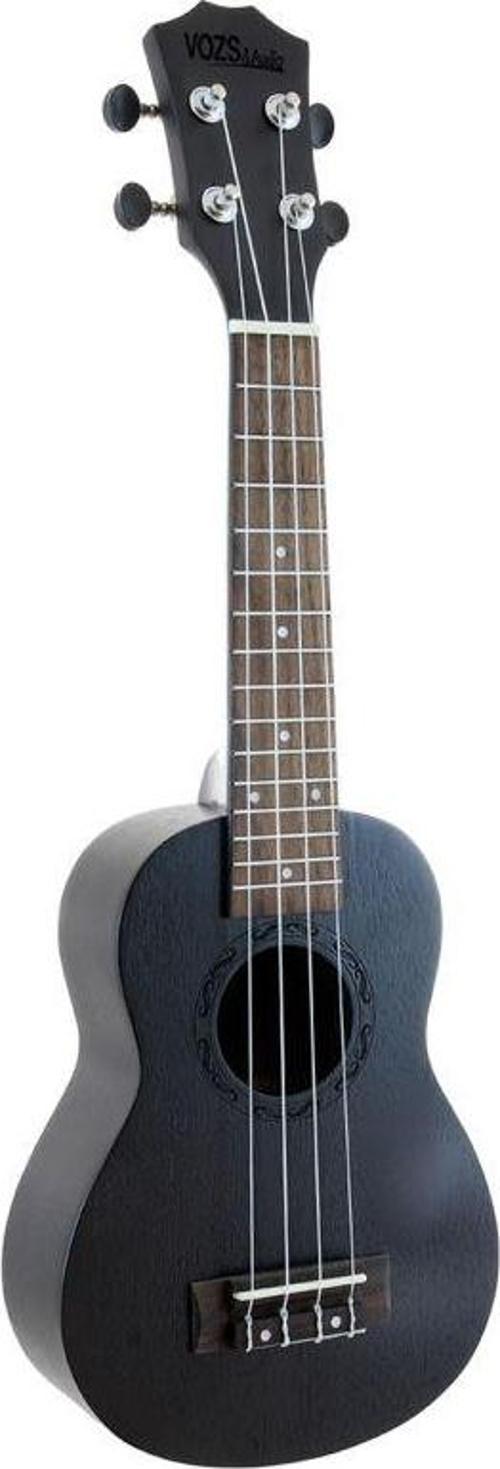 Siyah Soprano Ukulele (Taşıma Çantası Hediyeli)