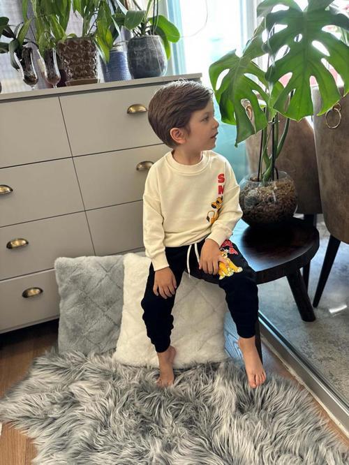 ERKEK ÇOCUK LİON KİNG SİNBAD PAMUK BİSİKLET YAKA EŞOFMAN TAKIMI