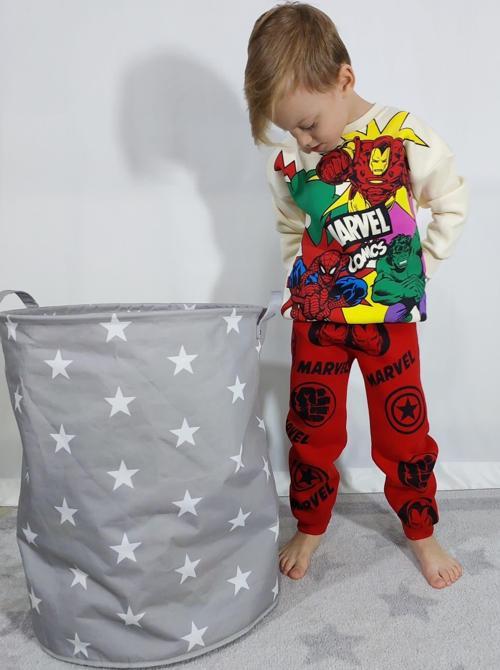 ERKEK ÇOCUK MARVEL MODELLİ 3 İP ŞARDONLU EŞOFMAN TAKIMI