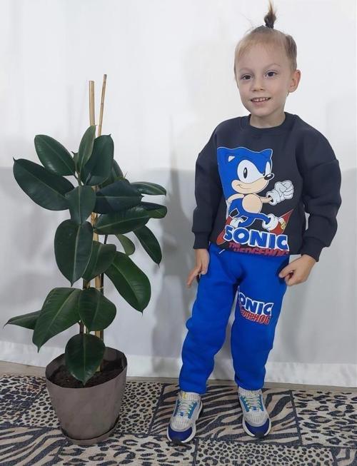 ERKEK ÇOCUK SNOOPY VE SONİC 3 İPLİK PAMUK EŞOFMAN TAKIMI