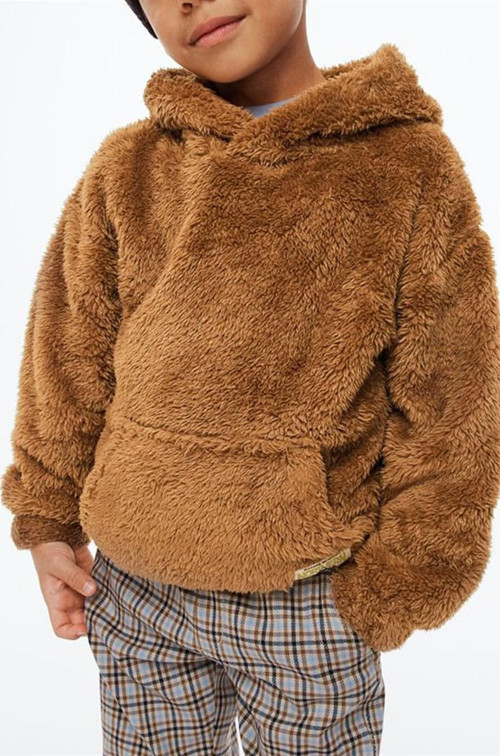 UNİSEX PELÜŞ KAPŞONLU SWEAT