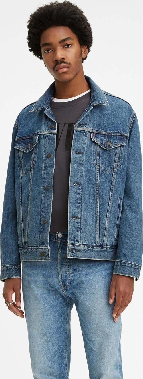 The Trucker Jacket Med Stonewash Indigo Erkek Trucker - 72334-0130