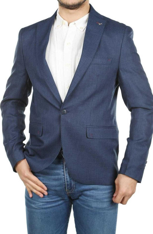Erkek Lacivert Cepli Mont