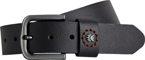 Bad Print Belt Siyah Deri Erkek Kemer