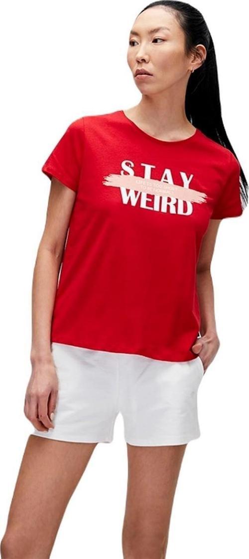 21.03.07.008-C54 Stay Weird Tee Kadın T-Shirt