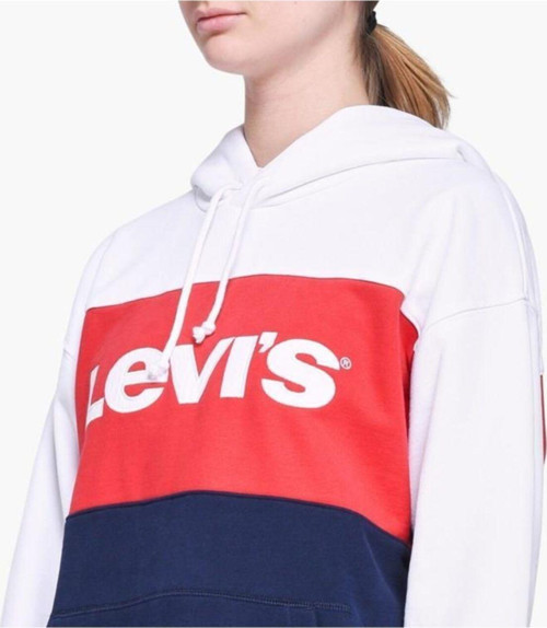 Bayan Kapşonlu Sweat 74315-0001 Beyaz