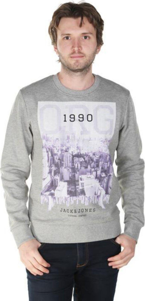 Erkek Baskılı O Yaka Sweatshırt 12146409 Jorart Sweat