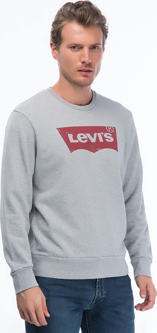 Erkek Graphic Crew Housemark Sweatshirt 19492-0026