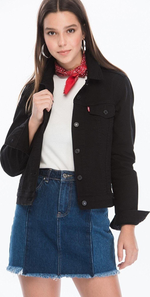 ® The Trucker Jacket Kadın Jean Ceket Siyah 29945-0038