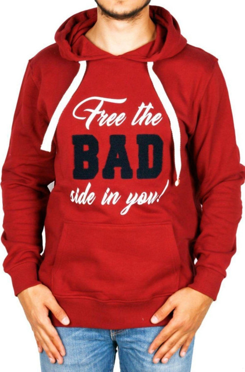 Erkek Bordo Sweatshırt Freedom Iı Sweatshırt