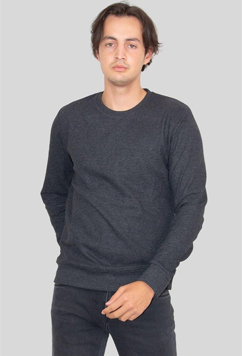 Caz 5621 Selanık Sweat Sıyah Melanj