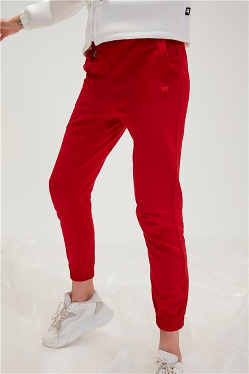 Valeria Sweatpants Crimson Red Kırmızı Kadın Eşofman Altı