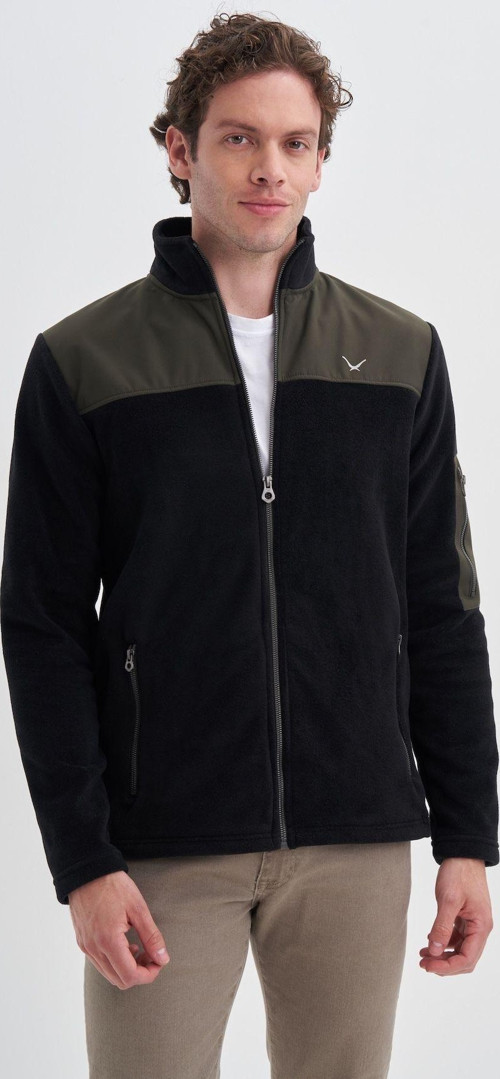Caz 5638 Polar Sweat Hırka Sıyah