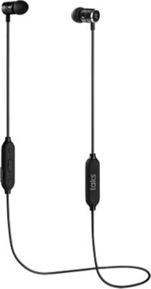 Siyah Taks Kablosuz Bluetooth Kulaklık Silikonlu