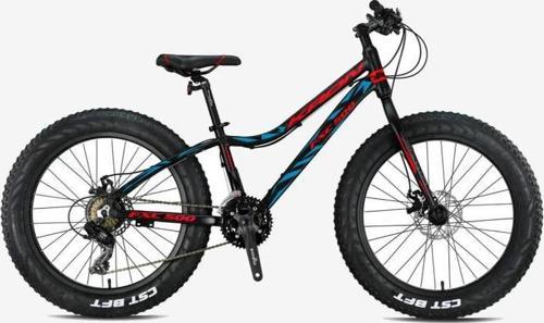 Fxc 500 - 20 Mtb - 11 - 7 Vites - Mekanik Disk Fren - Mat Siyah-Kırmızı/Mavi