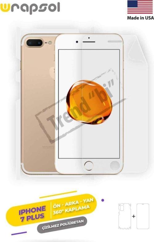 Iphone 7 Plus 360 ° Full Body Ekran Koruyucu Kaplama Ön Arka Yan Darbe Emici Poliüretan Film