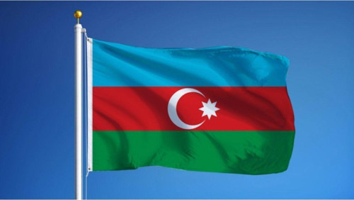 Azerbaycan Gönder Bayrağı Raşel Kumaş (100 X 150 Cm)