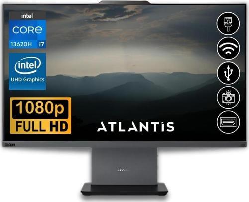 ThinkCentre Neo 50A 24 Gen 5 i7-13620H 16GB 1TB M.2 SSD 12SC000KTR ATL6 23.8" Fdos All In One Bilgisayar