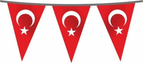 İpe Dizili Türk Bayrağı 50 Metre