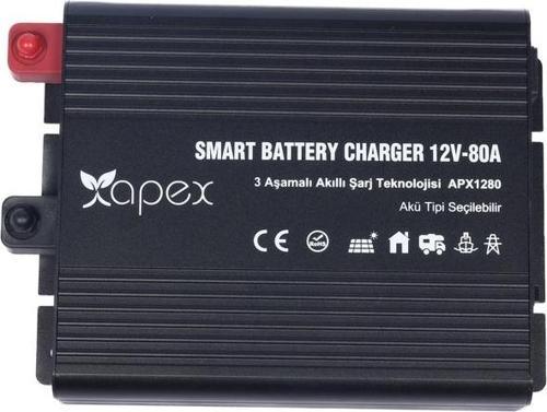 APX1280 Apex 12V 80A Smart Akü Şarj Cihazı 