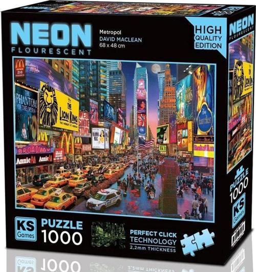 KS Puzzle 1000 Parça Neon Metropol 20766