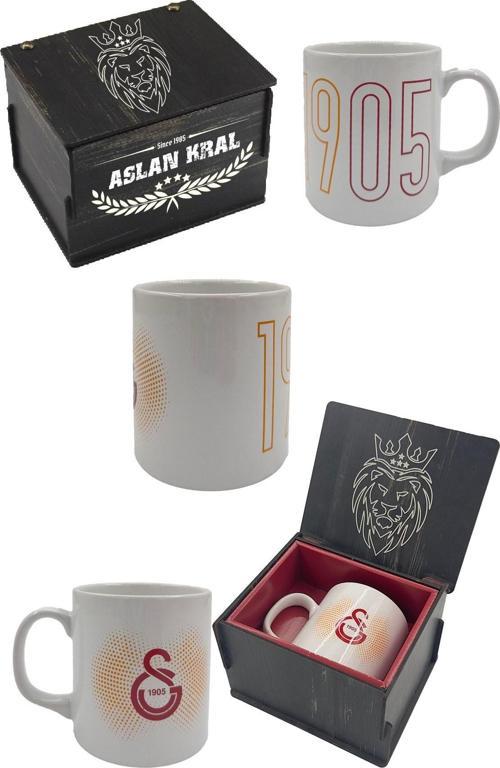 Kupa Gs Orijinal Lisanslı Mug, Özel Ahşap Kutulu