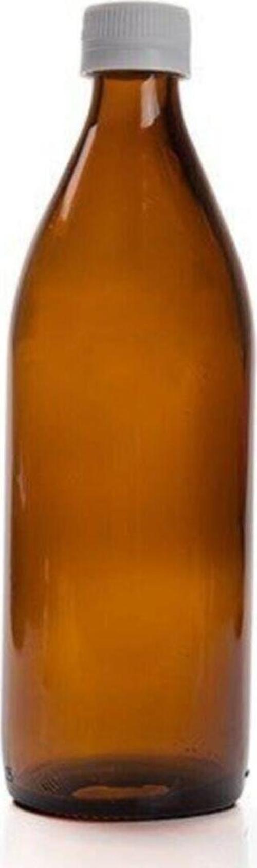 Amber Cam Şişe 500Ml Kapaklı