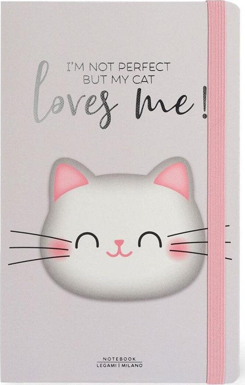 Sert Kapak Medium Çizgili Defter Kitty VNOTP0105