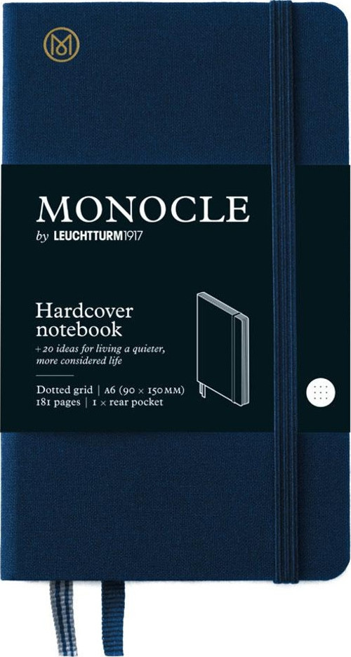 Monocle Sert Kapak A6 Noktalı Defter Lacivert 363364
