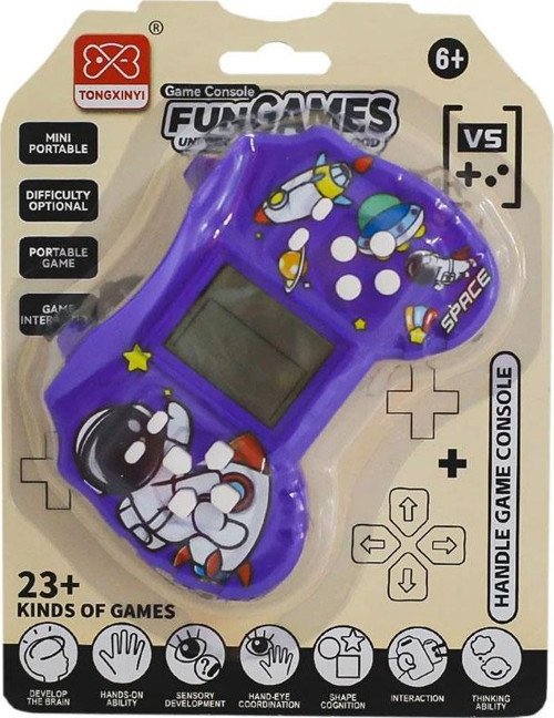 Nostaljik Tetris Oyun Konsolu Mor 0419