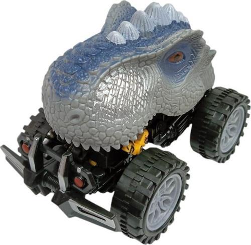 Sürtmeli Dinazor Robota Dönüşen Araba 14 Cm - Gri