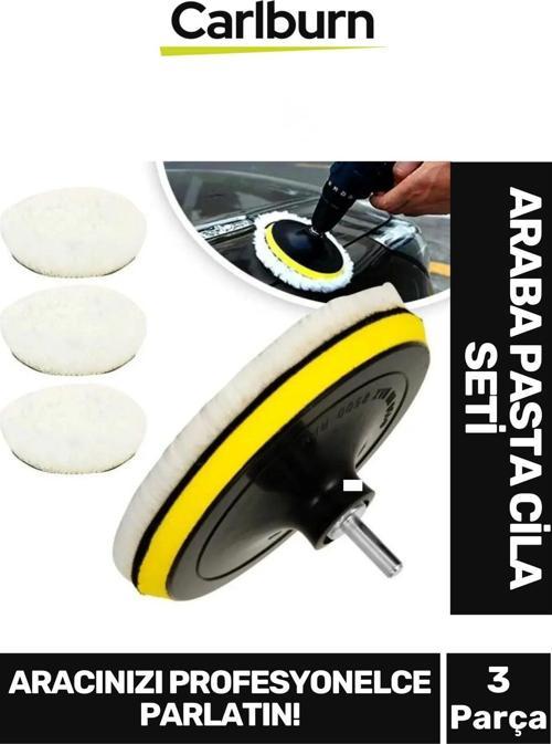 Özel Üretim Pürüzsüz Yüzey Sağlayan Parlatıcı Etkili 3 Yün Keçeli Pasta Cila Başlıklı Araba Seti
