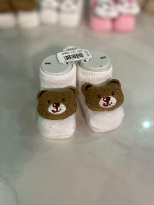 Çıngıraklı Oyuncaklı Bebek Çorabı - Bebe Patik