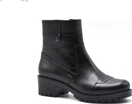 3371K KISA TOPUK KAYMAZ DERİ KADIN BOT